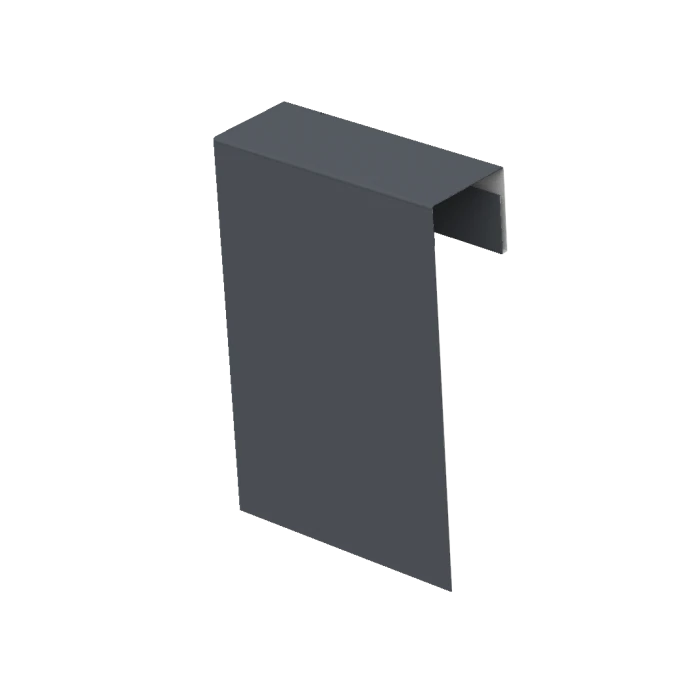 Соединительный профиль фибросайдинга Decover Satin RAL 7024 Мокрый асфальт 0.5