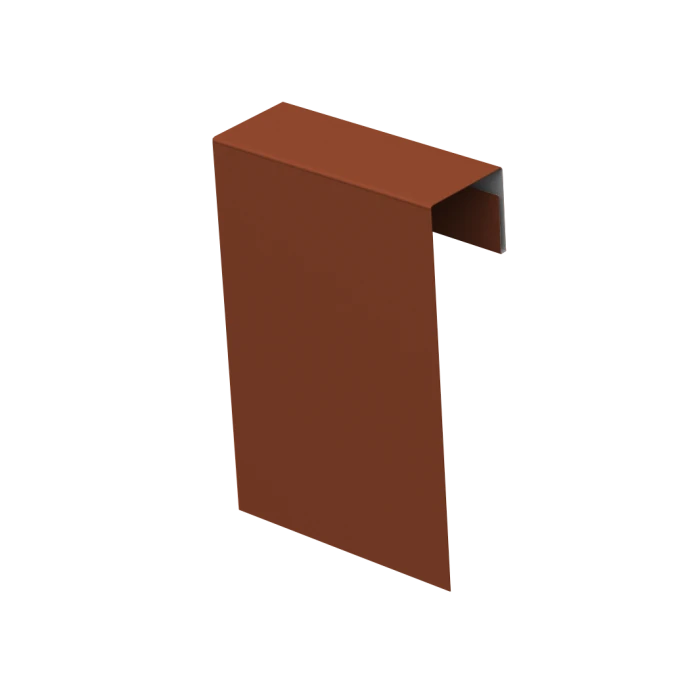 Соединительный профиль фибросайдинга Decover RAL 8004 Терракота 0.5