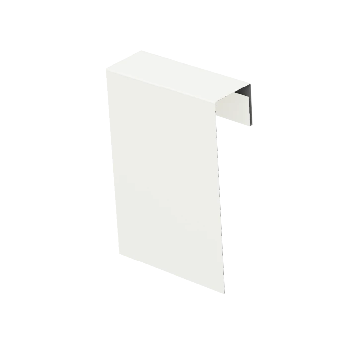 Соединительный профиль фибросайдинга Decover Satin RAL 9003 Сигнальный белый 0.5 | с пленкой