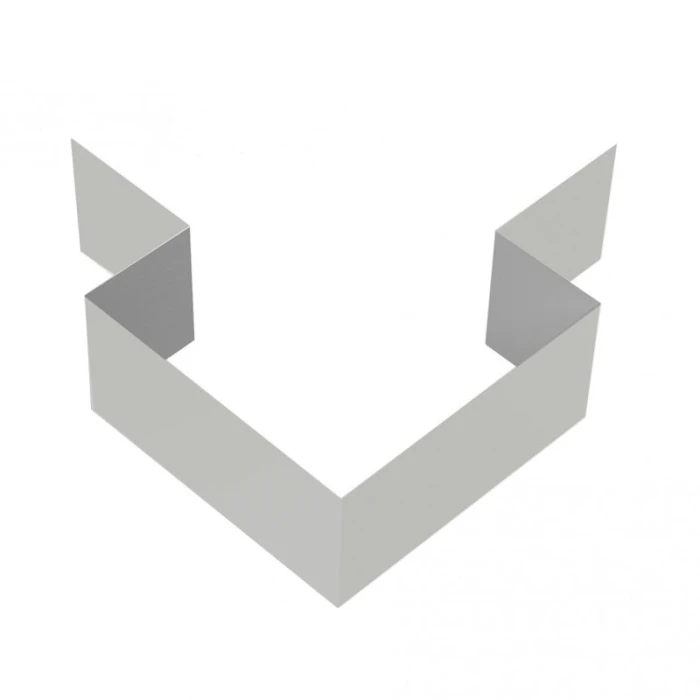 Угол внешний симметричный фибросайдинга Decover RAL 7004 Сигнальный серый 0.5