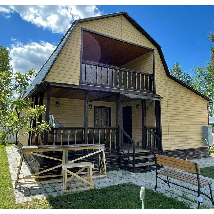 Виниловый сайдинг Docke Блок-Хаус D4.7T LUX под дерево Зрелый Каштан 3600×243 фото 4