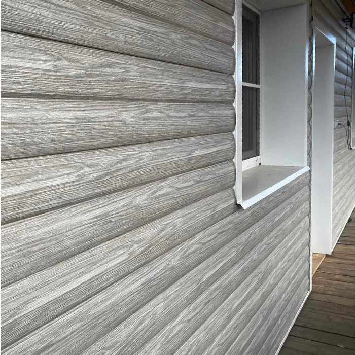 Виниловый сайдинг Docke Блок-Хаус D4.7T LUX под дерево Канадская Береза 3600×243 фото 3