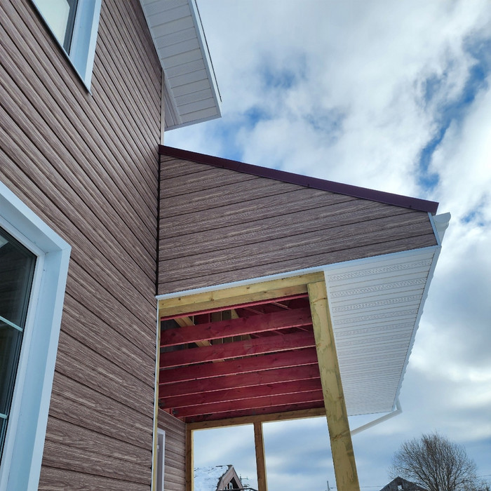 Виниловый сайдинг Docke Блок-Хаус D4.7T LUX под дерево Кедр 3600×243 фото 4