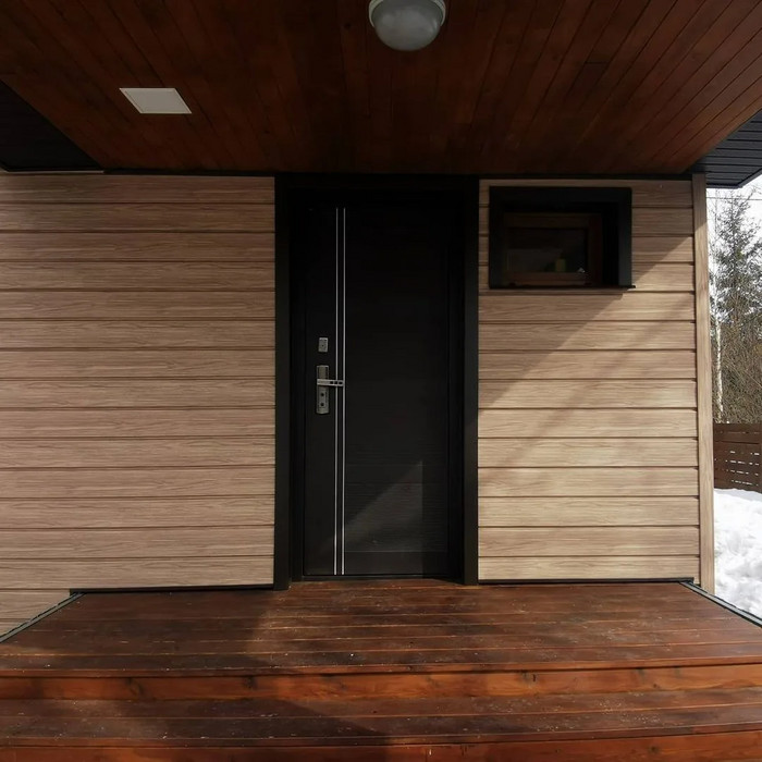 Виниловый сайдинг Docke Брус D6S LUX под дерево Кедр 3600×300 фото 4