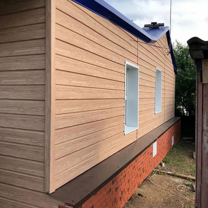 Виниловый сайдинг Docke Брус D6S LUX под дерево Рябина 3600×300 фото 4