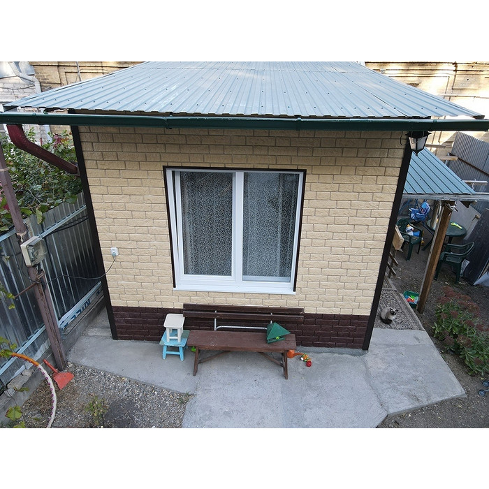 Виниловый сайдинг Docke BERGART LUX под камень Кедровый Орех 1809×285 фото 3