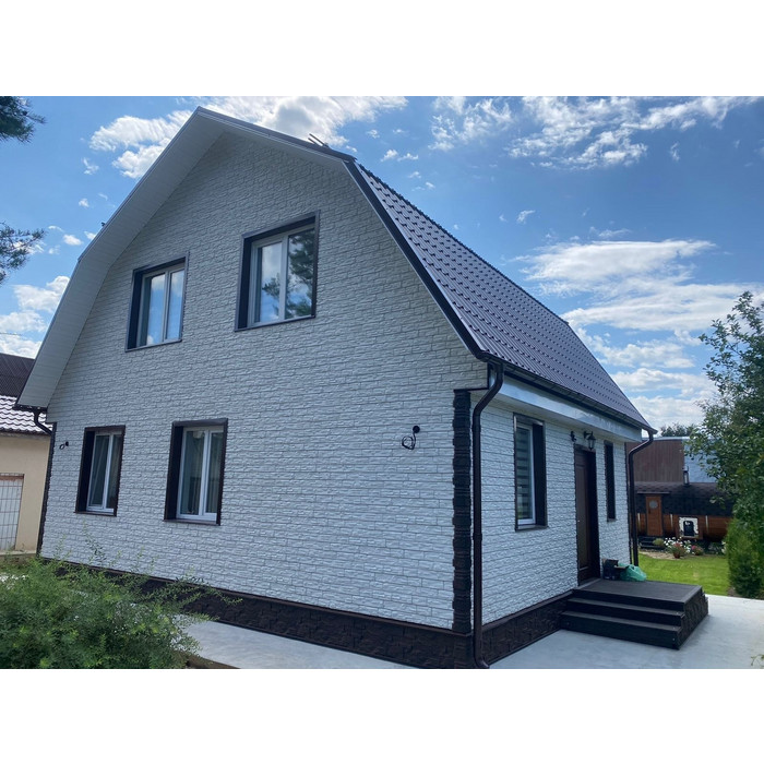 Виниловый сайдинг Docke ROCKY LUX под камень Пекан 1787×285 фото 4