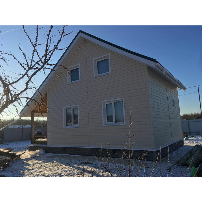 Виниловый сайдинг Docke Блок-Хаус D4.7T PREMIUM Банан 3600×243 фото 3