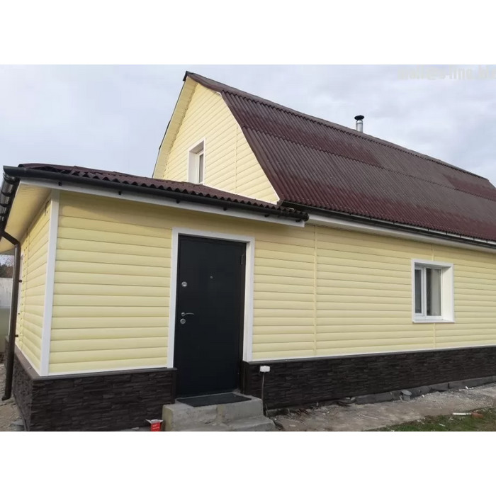 Виниловый сайдинг Docke Блок-Хаус D4.7T PREMIUM Лимон 3600×243 фото 3