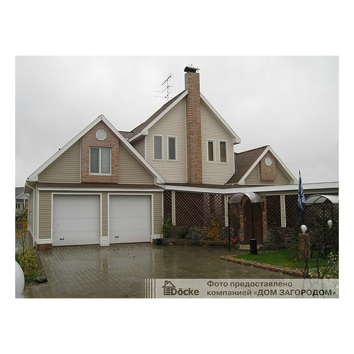 Виниловый сайдинг Docke Блок-Хаус D4.7T PREMIUM Сливки 3600×243 фото 3