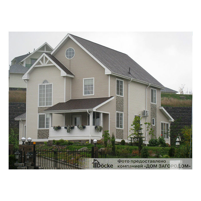 Виниловый сайдинг Docke Блок-Хаус D4.7T PREMIUM Фисташки 3600×243 фото 4