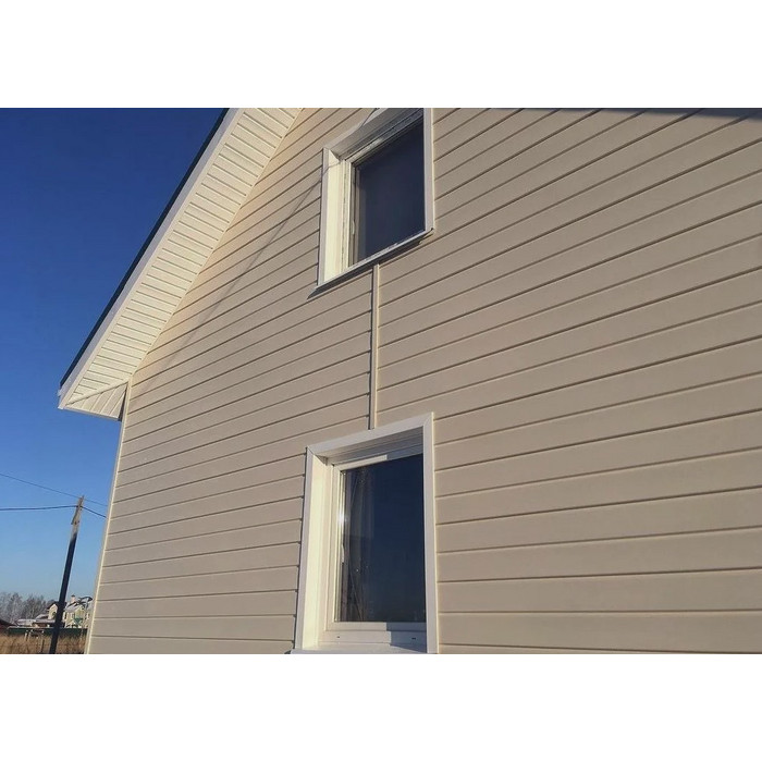 Виниловый сайдинг Docke Брус D6S PREMIUM Банан 3600×300 фото 4