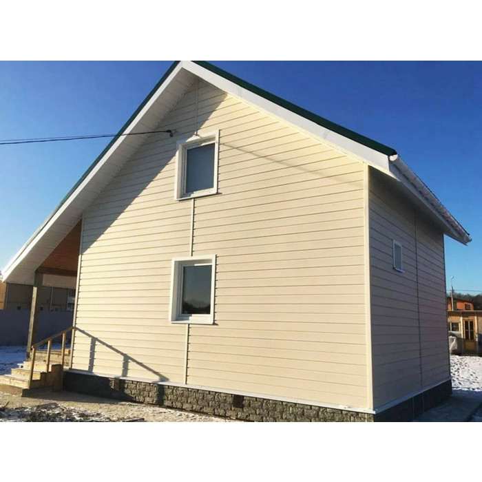 Виниловый сайдинг Docke Брус D6S PREMIUM Банан 3600×300 фото 3