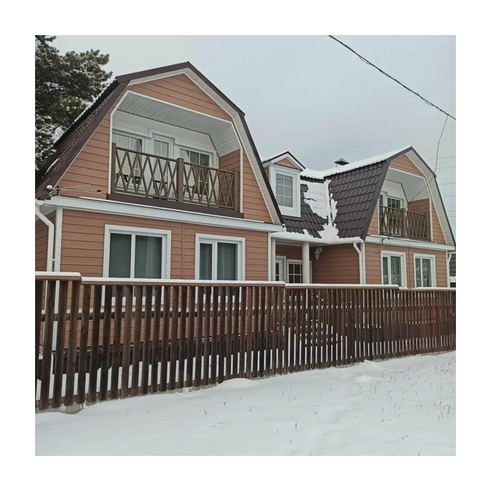 Виниловый сайдинг Docke Брус D6S PREMIUM Карамель 3600×300 фото 2