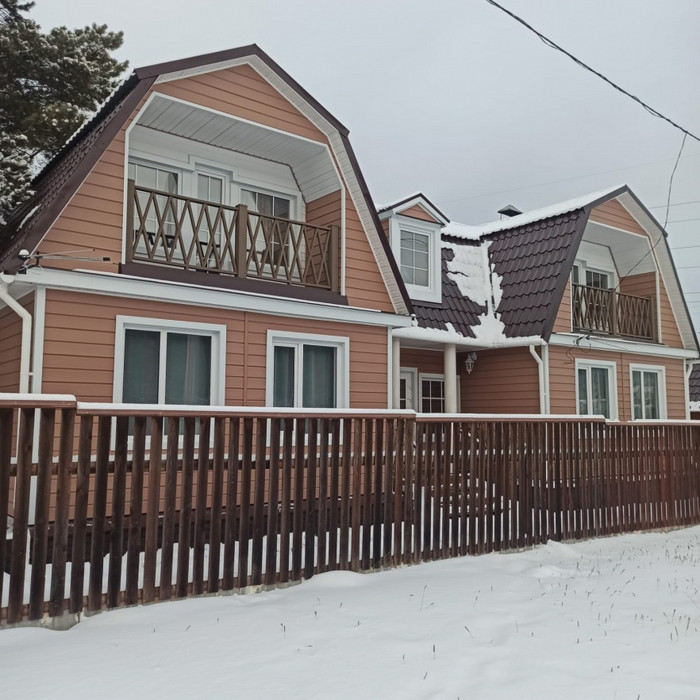 Виниловый сайдинг Docke Брус D6S PREMIUM Манго 3600×300 фото 2