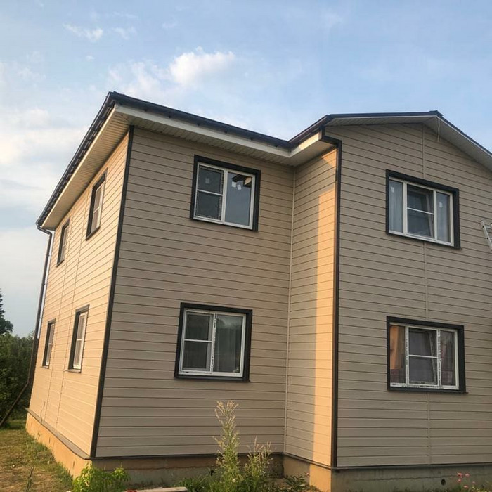 Виниловый сайдинг Docke Брус D6S PREMIUM Манго 3600×300 фото 4