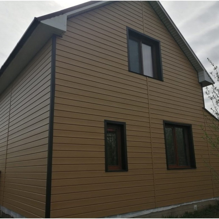 Виниловый сайдинг Docke Брус D6S PREMIUM Манго 3600×300 фото 3