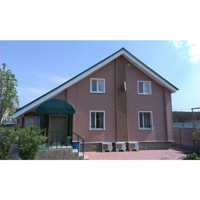 Виниловый сайдинг Docke Корабельный брус D4.5D PREMIUM Капучино 3600×232 фото 2