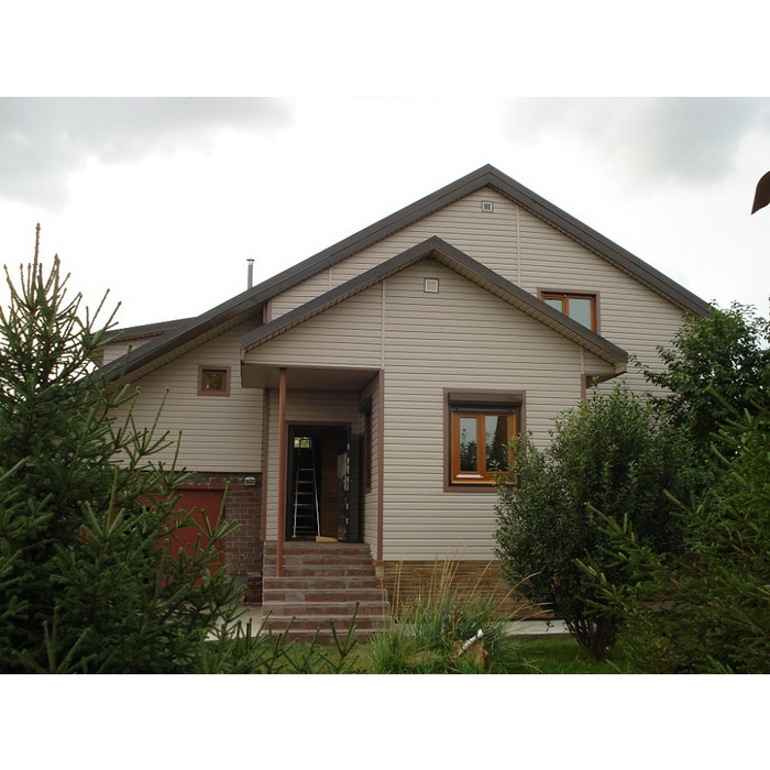 Виниловый сайдинг Docke Корабельный брус D4.5D PREMIUM Манго 3600×232 фото 4