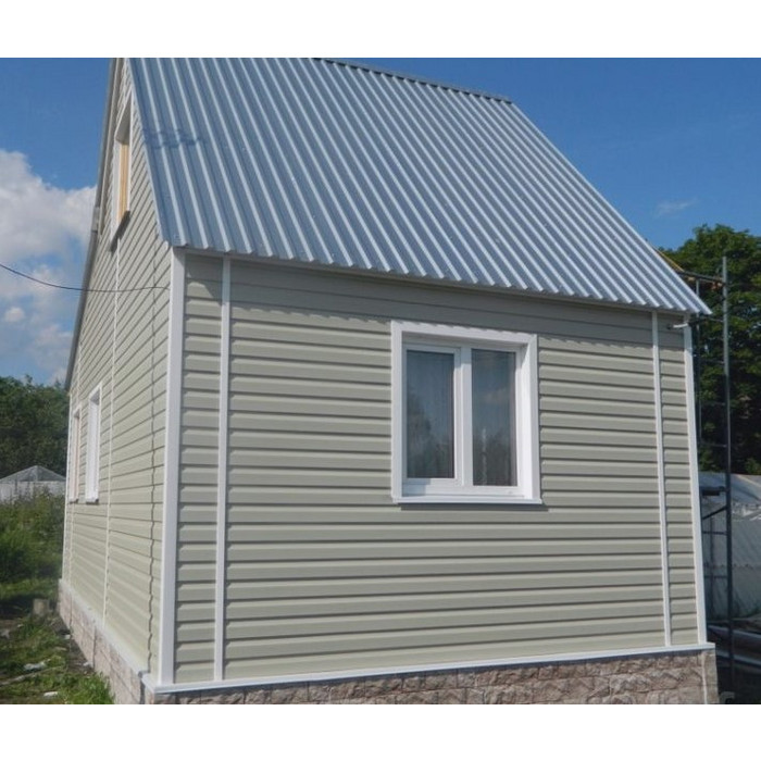 Виниловый сайдинг Docke Корабельный брус D4.5D PREMIUM Фисташки 3600×232 фото 3