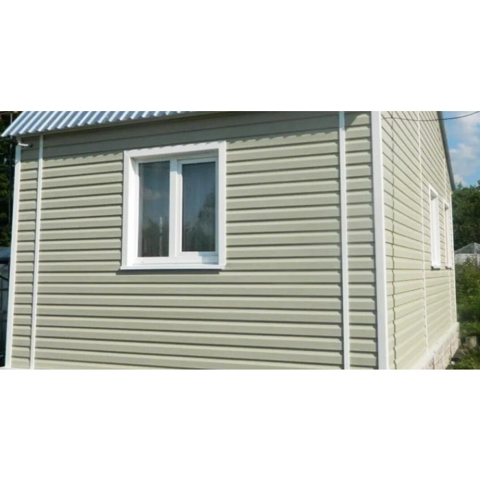 Виниловый сайдинг Docke Корабельный брус D4.5D PREMIUM Фисташки 3600×232 фото 2