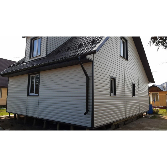 Виниловый сайдинг Docke Корабельный брус D4.5D PREMIUM Халва 3600×232 фото 4