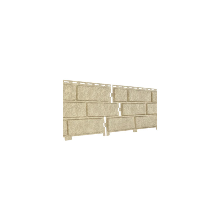 Виниловый сайдинг Ю-пласт Стоун-Хаус 3025х225мм Кирпич песочный