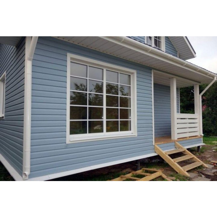 Виниловый сайдинг Docke Корабельный брус D4.5DL STANDARD голубика 3000х232 фото 2