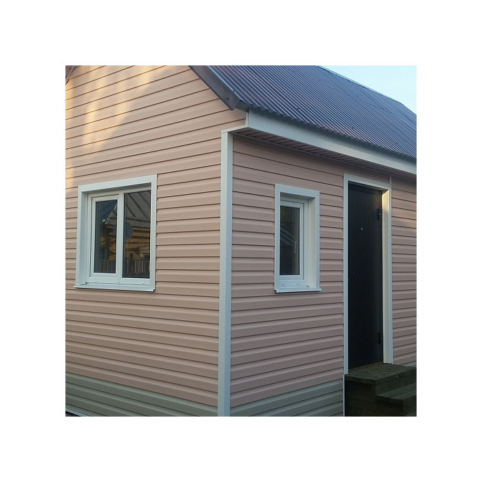 Виниловый сайдинг Docke Корабельный брус D4.5DL STANDARD персик 3000х232 фото 3