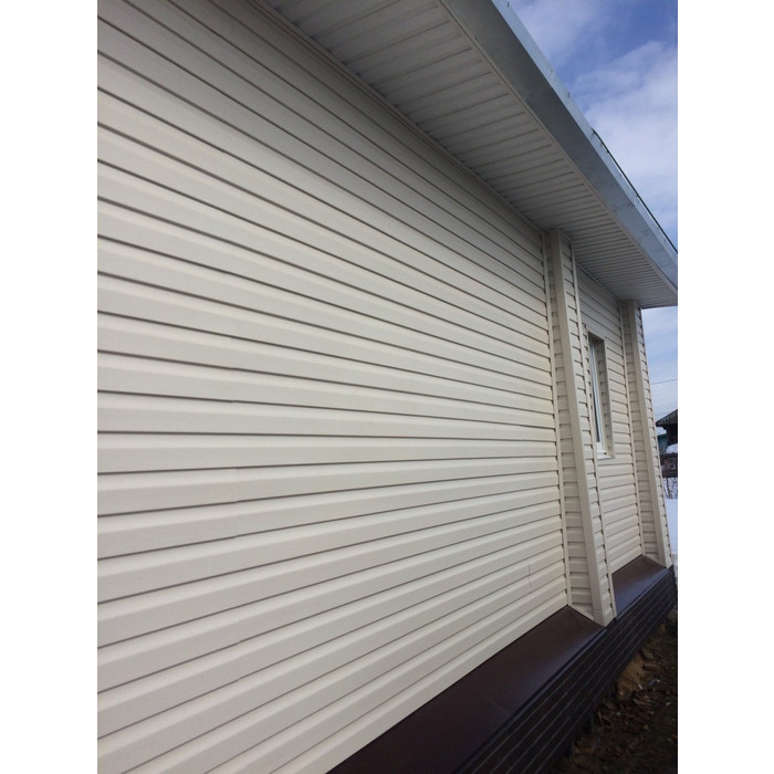 Виниловый сайдинг Docke Корабельный брус D4.5DL STANDARD сливки 3000х232 фото 3