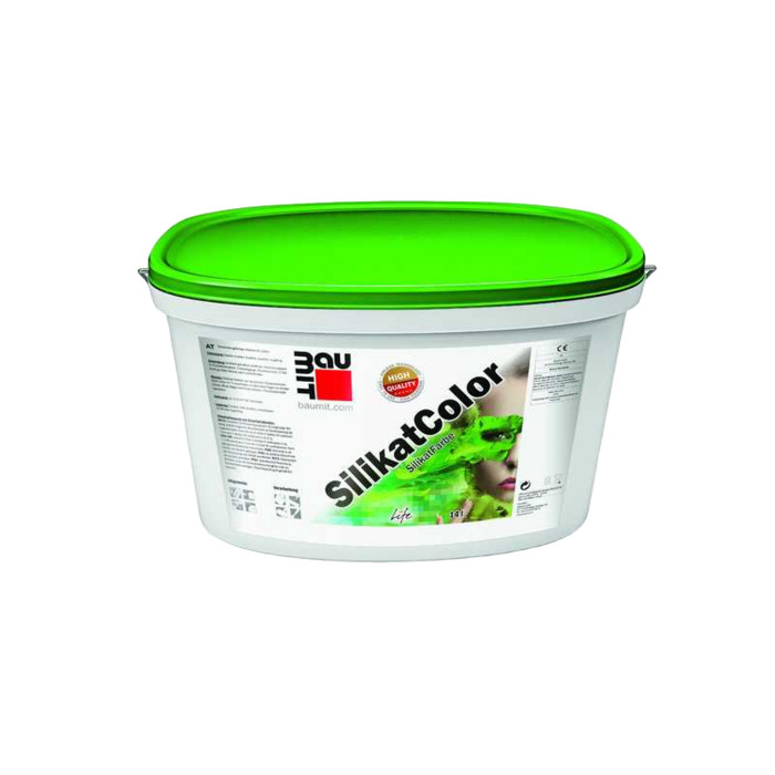 Фасадная краска на основе силикатного вяжущего Baumit SilikatColor БАЗА (Россия) 14 л