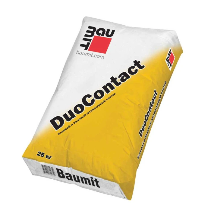 Универсальный клеевой и базовый штукатурный состав Baumit DuoContact 25 кг