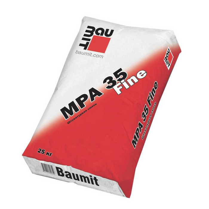 Штукатурная смесь Baumit MPA 35 Fine 25 кг