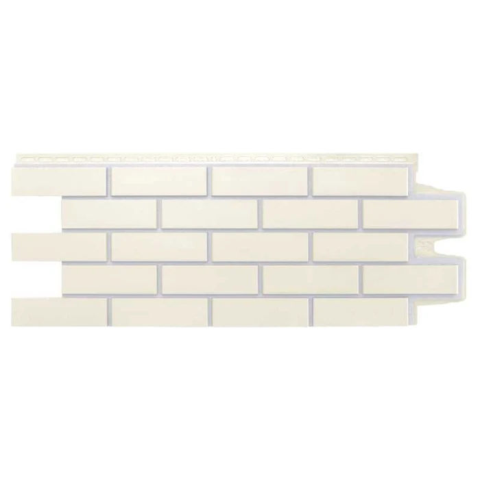 Фасадная панель Grand Line Премиум Премиум Пломбирный | Кирпич клинкерный