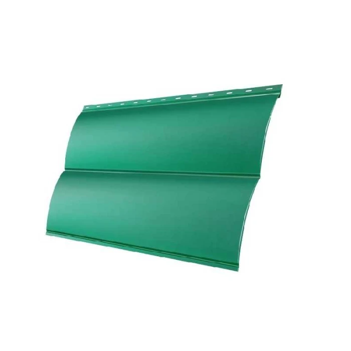 Металлический сайдинг Grand Line Блок-хаус 0.45 мм PE RAL 5021 водная синь