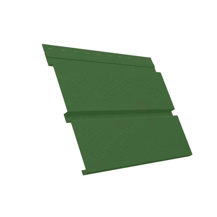 Металлический сайдинг Grand Line Квадро брус 0.45 мм PE с пленкой RAL 6002 лиственно-зеленый