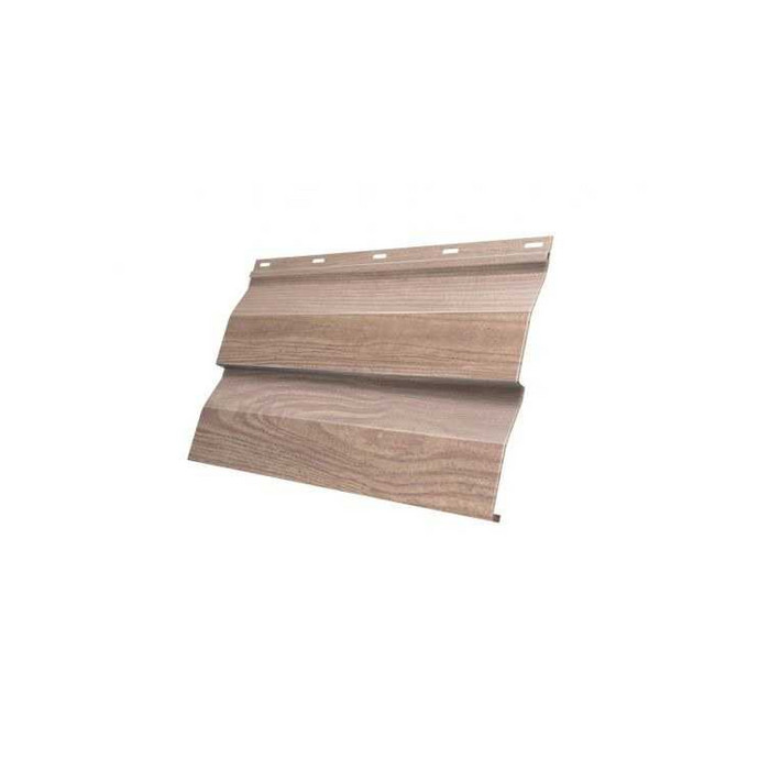 Металлический сайдинг Grand Line Корабельная Доска 0.45 мм Print Elite с пленкой Nordic Wood