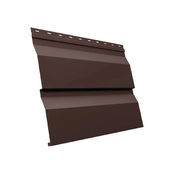 Металлический сайдинг Grand Line Корабельная Доска XL 0.4 мм PE RAL 8017 шоколад