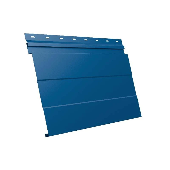 Металлический сайдинг Grand Line Фасадная панель 0.45 мм PE с пленкой RAL 5005 сигнальный синий