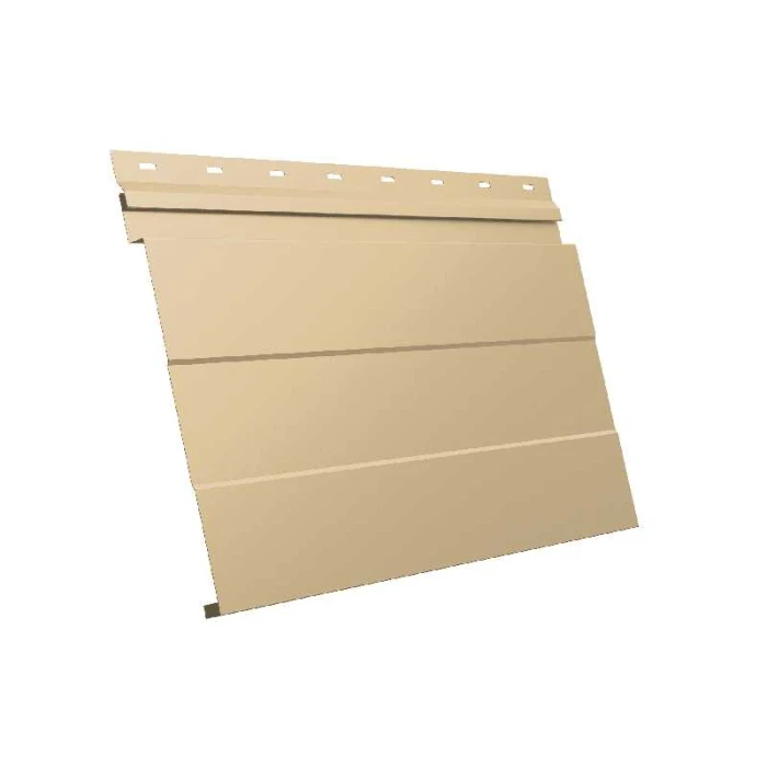 Металлический сайдинг Grand Line Фасадная панель 0.45 мм PE-foil RAL 1014 слоновая кость