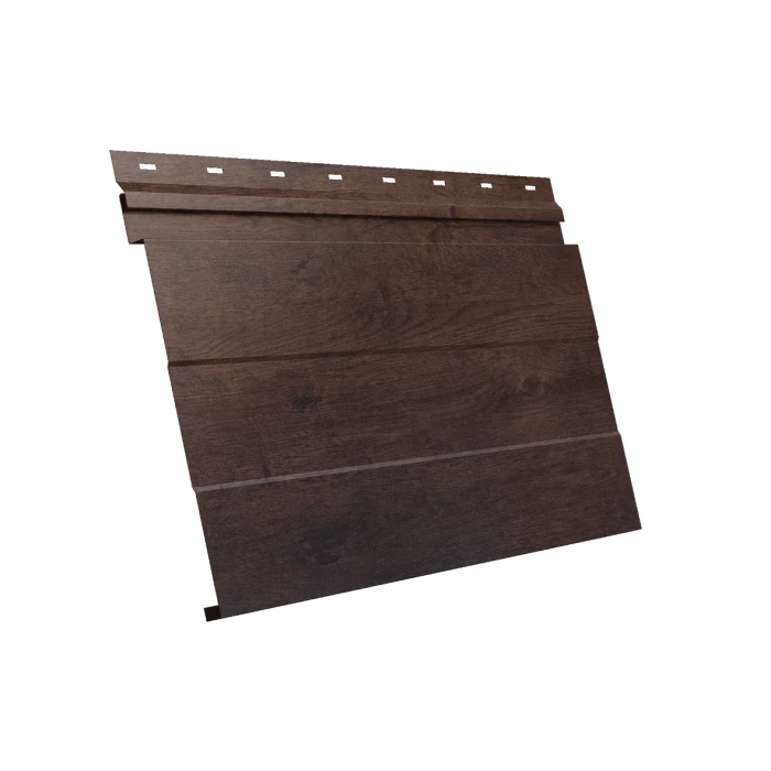 Металлический сайдинг Grand Line Фасадная панель 0.45 мм Print Elite Antique Wood