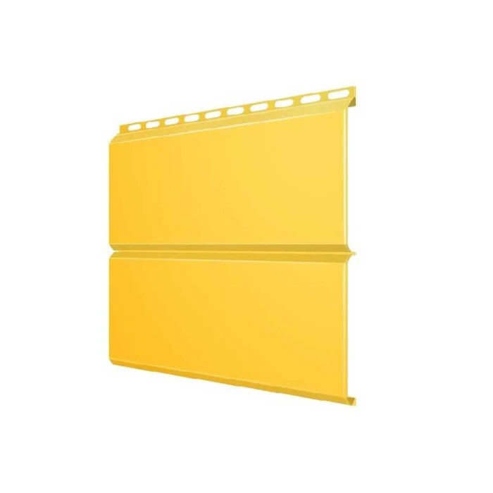 Металлический сайдинг Grand Line ЭкоБрус 0.45 мм PE RAL 1018 цинково-желтый