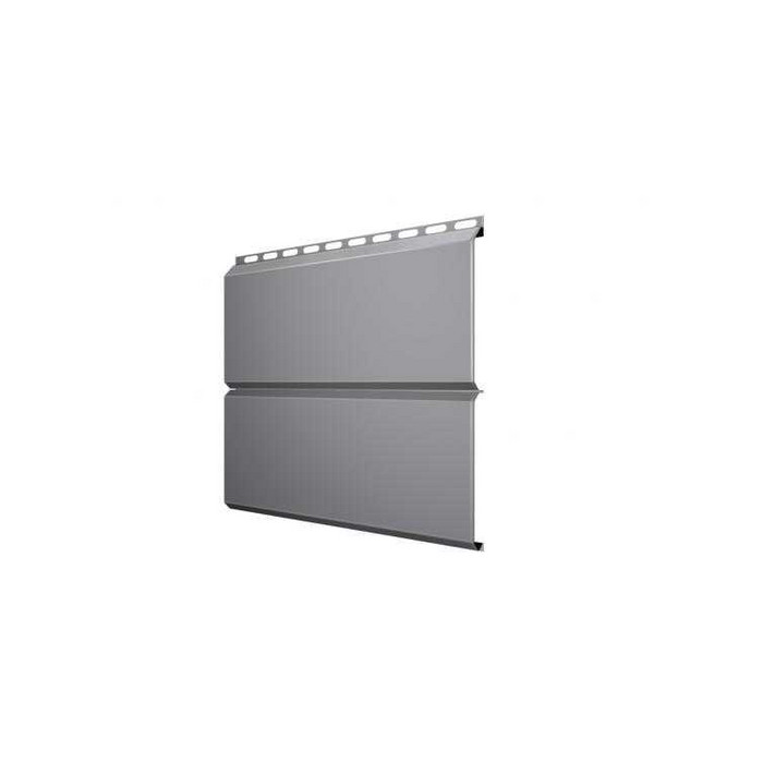 Металлический сайдинг Grand Line ЭкоБрус 0.5 мм Satin RAL 7004 сигнальный серый