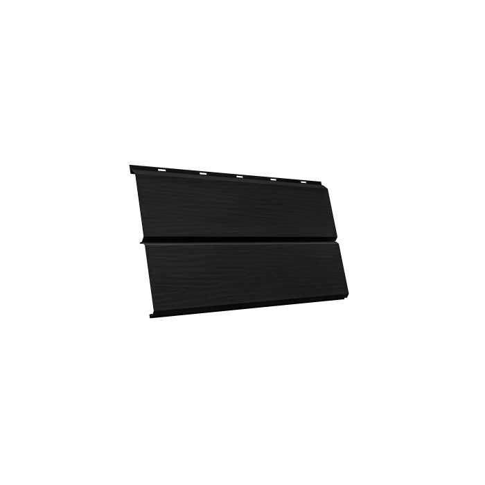 Металлический сайдинг Grand Line ЭкоБрус 0.5 мм Gofr GreenCoat Pural BT. matt с пленкой RR2Н3 (RAL 7016 антрацитово-серый)