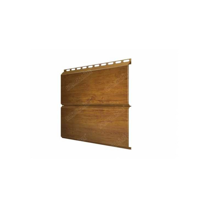 Металлический сайдинг Grand Line ЭкоБрус 0.45 мм Print Elite Golden Wood