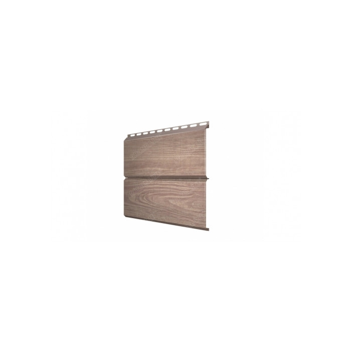 Металлический сайдинг Grand Line ЭкоБрус 0.45 мм 3D Print Elite White Wood