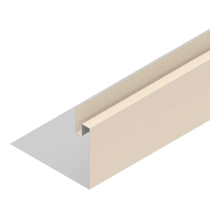 3-D профиль для окон. и двер. проёмов 100/100 Polyester 0,6mm (0,63mm с покрытием) Zn275 Слоновая кость матовый (RAL1015)