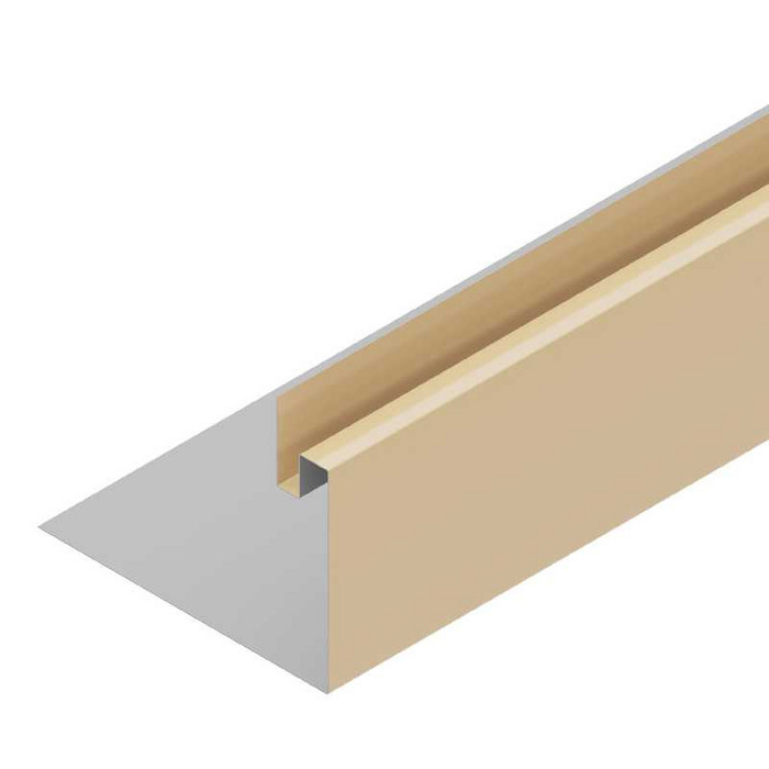 3-D профиль для окон. и двер. проёмов 100/300 Polyester 0,6mm (0,63mm с покрытием) Zn275 Песочный (RAL1001)