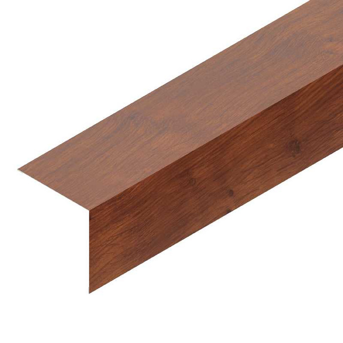 Планка угловая внешняя Аквасистем 100х100мм Polyester 0,6mm (0,63mm с покрытием) Zn275 Американский орех