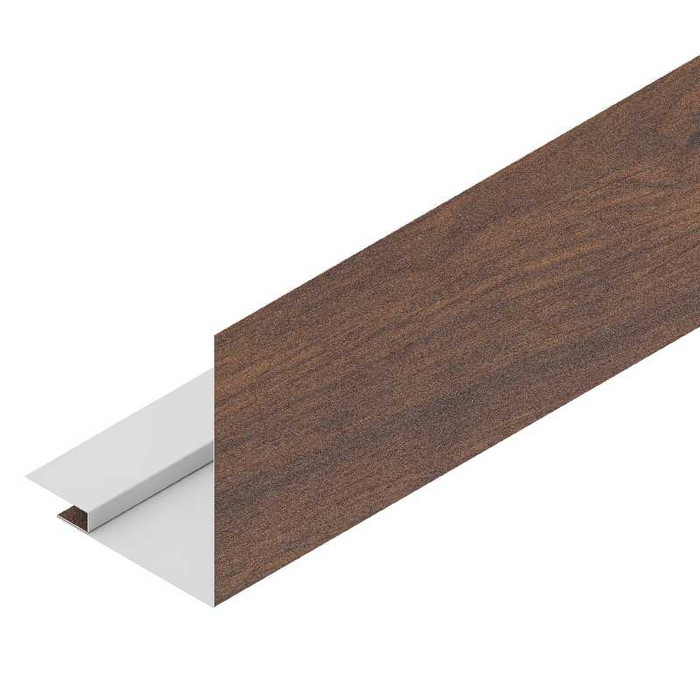 Профиль для оконных и дверных проёмов Аквасистем 100/100 Polyester 0,6mm (0,63mm с покрытием) Zn275 Канадский дуб